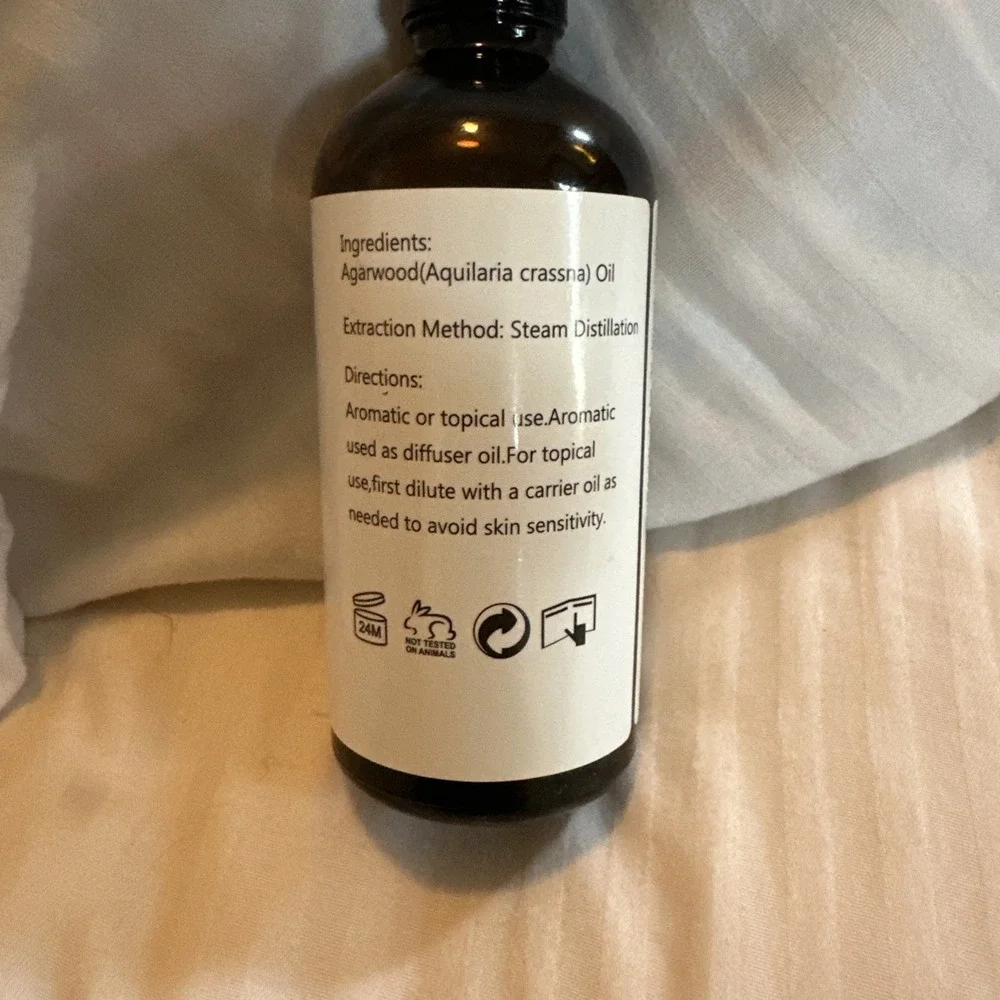 GM Gumili Agarwood Essential Oil 3.38oz/100ml, Pure Oil for Relaxation
